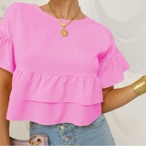 NWOT Adorable hot pink top